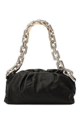 Женская сумка chain pouch BOTTEGA VENETA черного цвета, арт. 620230/VCP40 | Фото 1 (Размер: medium; Материал: Натуральная кожа; Сумки-технические: Сумки top-handle; Региональные ограничения белый список (Axapta Mercury): RU)