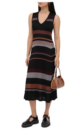 Женское платье из вискозы PROENZA SCHOULER черного цвета по цене 84000 руб., арт. R2037481-KY195 | Фото 2 Женское платье из вискозы PROENZA SCHOULER черного цвета, арт. R2037481-KY195 | Фото 2