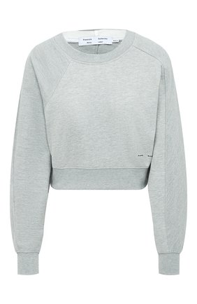 Женский хлопковый свитшот PROENZA SCHOULER WHITE LABEL серого цвета по цене 19450 руб., арт. WL2034165-JC138 | Фото 1 Женский хлопковый свитшот PROENZA SCHOULER WHITE LABEL серого цвета, арт. WL2034165-JC138 | Фото 1
