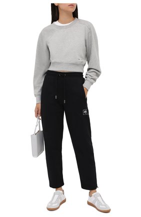 Женский хлопковый свитшот PROENZA SCHOULER WHITE LABEL серого цвета по цене 19450 руб., арт. WL2034165-JC138 | Фото 2 Женский хлопковый свитшот PROENZA SCHOULER WHITE LABEL серого цвета, арт. WL2034165-JC138 | Фото 2