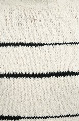 Женский хлопковый свитер PROENZA SCHOULER WHITE LABEL кремвого цвета, арт. WL2037447-KC080 | Фото 5 (Женское Кросс-КТ: Свитер-одежда; Рукава: Длинные; Длина (для топов): Стандартные; Материал внешний: Хлопок)