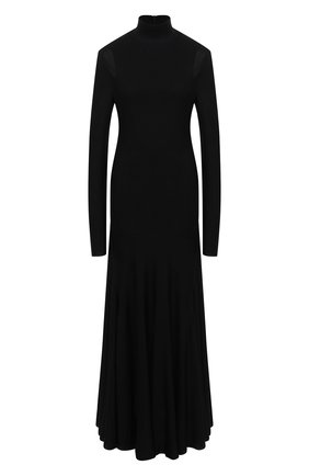 Женское платье из вискозы BOTTEGA VENETA черного цвета по цене 223500 руб., арт. 640079/VKI60 | Фото 1 Женское платье из вискозы BOTTEGA VENETA черного цвета, арт. 640079/VKI60 | Фото 1