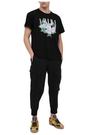 Мужские комбинированные кеды miami DOLCE & GABBANA желтого цвета по цене 43550 руб., арт. CS1694/AW173 | Фото 2 Мужские комбинированные кеды miami DOLCE & GABBANA желтого цвета, арт. CS1694/AW173 | Фото 2