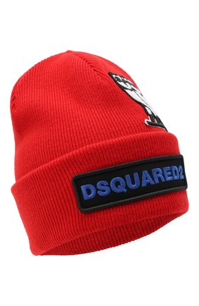Мужская шерстяная шапка d2 x ovo DSQUARED2 красного цвета по цене 13450 руб., арт. KNM0001 01W03698 | Фото 1 Мужская шерстяная шапка d2 x ovo DSQUARED2 красного цвета, арт. KNM0001 01W03698 | Фото 1