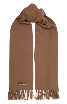 Мужской шерстяной шарф ACNE STUDIOS бежевого цвета по цене 11550 руб., арт. CA0086/M | Фото 1 Мужской шерстяной шарф ACNE STUDIOS бежевого цвета, арт. CA0086/M | Фото 1