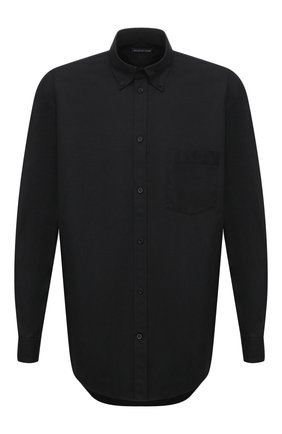 Мужская хлопковая рубашка BALENCIAGA черного цвета по цене 64750 руб., арт. 642291/TYB18 | Фото 1 Мужская хлопковая рубашка BALENCIAGA черного цвета, арт. 642291/TYB18 | Фото 1
