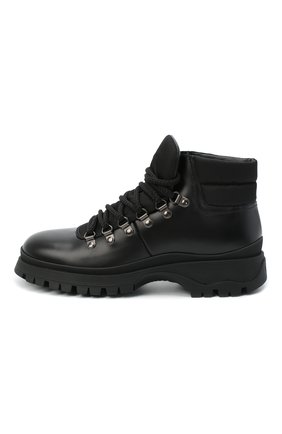 Женские кожаные ботинки PRADA черного цвета по цене 81000 руб., арт. 1T588L-3L09-F0002-030 | Фото 2 Женские кожаные ботинки PRADA черного цвета, арт. 1T588L-3L09-F0002-030 | Фото 2