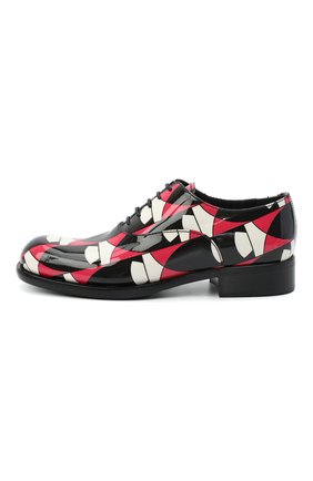 Женская кожаные дерби PRADA красного цвета по цене 73000 руб., арт. 1E415M-C2B-F0011-A035 | Фото 2 Женская кожаные дерби PRADA красного цвета, арт. 1E415M-C2B-F0011-A035 | Фото 2