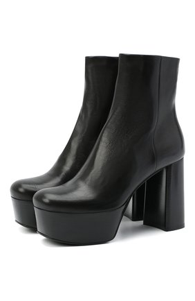 Женские кожаные ботильоны PRADA черного цвета по цене 85000 руб., арт. 1TP259-3LBM-F0002-105 | Фото 1 Женские кожаные ботильоны PRADA черного цвета, арт. 1TP259-3LBM-F0002-105 | Фото 1