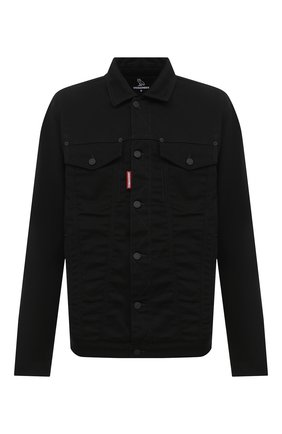 Мужская хлопковая куртка d2 x ovo DSQUARED2 черного цвета по цене 78150 руб., арт. S74AM1120/S30564 | Фото 1 Мужская хлопковая куртка d2 x ovo DSQUARED2 черного цвета, арт. S74AM1120/S30564 | Фото 1