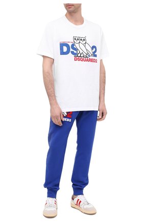 Мужская хлопковая футболка d2 x ovo DSQUARED2 белого цвета по цене 21700 руб., арт. S74GD0765/S23009 | Фото 2 Мужская хлопковая футболка d2 x ovo DSQUARED2 белого цвета, арт. S74GD0765/S23009 | Фото 2