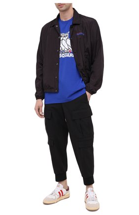 Мужская хлопковая футболка d2 x ovo DSQUARED2 синего цвета по цене 21700 руб., арт. S74GD0765/S23009 | Фото 2 Мужская хлопковая футболка d2 x ovo DSQUARED2 синего цвета, арт. S74GD0765/S23009 | Фото 2