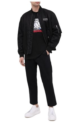 Мужская хлопковая футболка d2 x ovo DSQUARED2 черного цвета по цене 21700 руб., арт. S74GD0765/S23009 | Фото 2 Мужская хлопковая футболка d2 x ovo DSQUARED2 черного цвета, арт. S74GD0765/S23009 | Фото 2