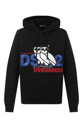 Мужской хлопковое худи d2 x ovo DSQUARED2 черного цвета по цене 53200 руб., арт. S74GU0458/S25042 | Фото 1 Мужской хлопковое худи d2 x ovo DSQUARED2 черного цвета, арт. S74GU0458/S25042 | Фото 1