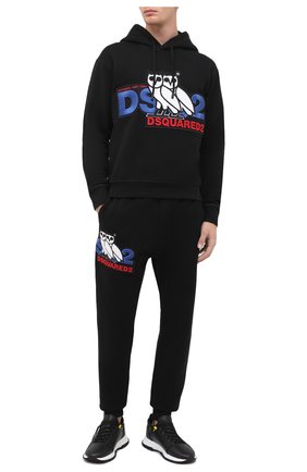 Мужской хлопковое худи d2 x ovo DSQUARED2 черного цвета по цене 53200 руб., арт. S74GU0458/S25042 | Фото 2 Мужской хлопковое худи d2 x ovo DSQUARED2 черного цвета, арт. S74GU0458/S25042 | Фото 2