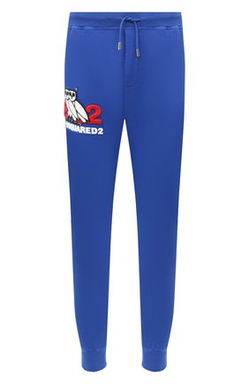 Мужской хлопковые джоггеры d2 x ovo DSQUARED2 синего цвета по цене 48850 руб., арт. S74KB0479/S25042 | Фото 1 Мужской хлопковые джоггеры d2 x ovo DSQUARED2 синего цвета, арт. S74KB0479/S25042 | Фото 1