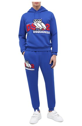 Мужской хлопковые джоггеры d2 x ovo DSQUARED2 синего цвета по цене 48850 руб., арт. S74KB0479/S25042 | Фото 2 Мужской хлопковые джоггеры d2 x ovo DSQUARED2 синего цвета, арт. S74KB0479/S25042 | Фото 2
