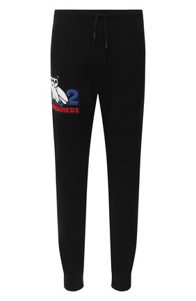 Мужской хлопковые джоггеры d2 x ovo DSQUARED2 черного цвета по цене 48850 руб., арт. S74KB0479/S25042 | Фото 1 Мужской хлопковые джоггеры d2 x ovo DSQUARED2 черного цвета, арт. S74KB0479/S25042 | Фото 1