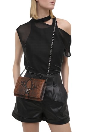Женская сумка varenne JIMMY CHOO коричневого цвета по цене 87150 руб., арт. VARENNE CLUTCH/NKE | Фото 2 Женская сумка varenne JIMMY CHOO коричневого цвета, арт. VARENNE CLUTCH/NKE | Фото 2