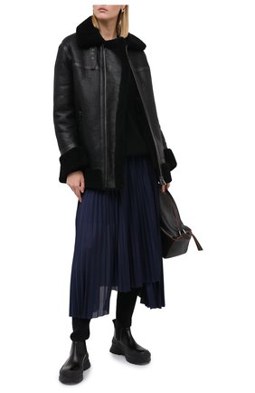 Женская дубленка BALLY черного цвета по цене 272500 руб., арт. L0PE243L-4S035/00 | Фото 2 Женская дубленка BALLY черного цвета, арт. L0PE243L-4S035/00 | Фото 2