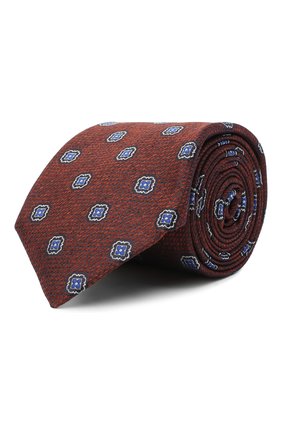 Мужской шелковый галстук CANALI коричневого цвета по цене 11000 руб., арт. 18/HJ02861 | Фото 1 Мужской шелковый галстук CANALI коричневого цвета, арт. 18/HJ02861 | Фото 1