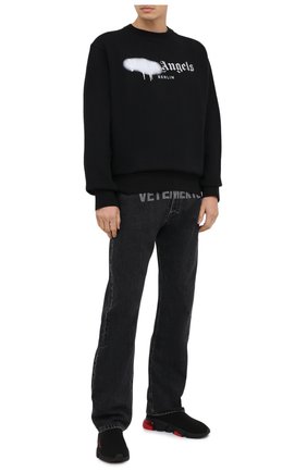 Мужские текстильные кроссовки speed clear sole BALENCIAGA черного цвета по цене 61700 руб., арт. 607544/W05GH | Фото 2 Мужские текстильные кроссовки speed clear sole BALENCIAGA черного цвета, арт. 607544/W05GH | Фото 2