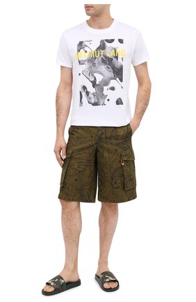 Мужские шлепанцы DSQUARED2 хаки цвета по цене 12750 руб., арт. FFM0016 17200001 | Фото 2 Мужские шлепанцы DSQUARED2 хаки цвета, арт. FFM0016 17200001 | Фото 2