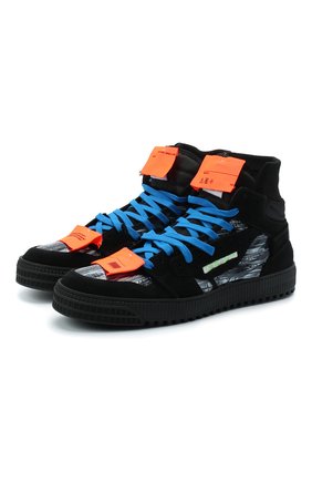 Мужские комбинированные кеды off court 3.0 OFF-WHITE черного цвета по цене 49500 руб., арт. 0MIA065F20LEA0011002 | Фото 1 Мужские комбинированные кеды off court 3.0 OFF-WHITE черного цвета, арт. 0MIA065F20LEA0011002 | Фото 1