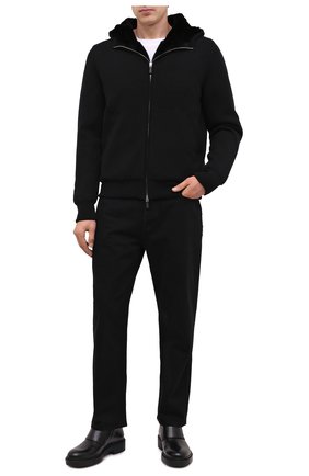 Мужские кожаные сапоги GIORGIO ARMANI черного цвета по цене 57650 руб., арт. X2M320/XF494 | Фото 2 Мужские кожаные сапоги GIORGIO ARMANI черного цвета, арт. X2M320/XF494 | Фото 2