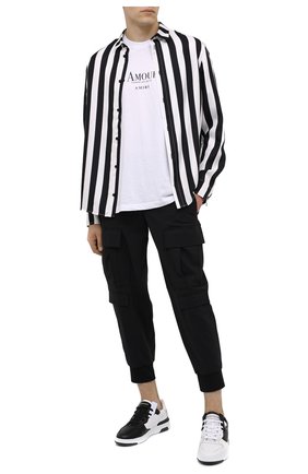 Мужские кожаные кеды wing GIVENCHY черно-белого цвета по цене 52350 руб., арт. BH002KH0PD | Фото 2 Мужские кожаные кеды wing GIVENCHY черно-белого цвета, арт. BH002KH0PD | Фото 2