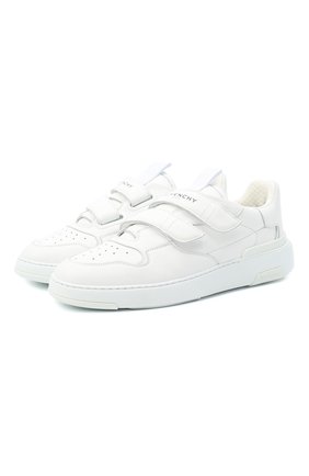 Мужские кожаные кеды GIVENCHY белого цвета по цене 52350 руб., арт. BH003FH0KP | Фото 1 Мужские кожаные кеды GIVENCHY белого цвета, арт. BH003FH0KP | Фото 1