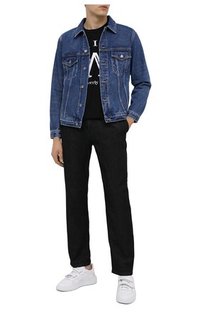 Мужские кожаные кеды GIVENCHY белого цвета по цене 52350 руб., арт. BH003FH0KP | Фото 2 Мужские кожаные кеды GIVENCHY белого цвета, арт. BH003FH0KP | Фото 2