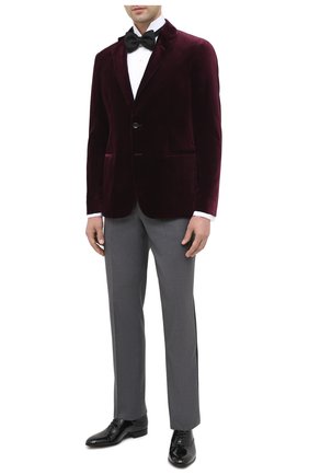 Мужской пиджак GIORGIO ARMANI бордового цвета по цене 153000 руб., арт. 9SGGG06L/T0230 | Фото 2 Мужской пиджак GIORGIO ARMANI бордового цвета, арт. 9SGGG06L/T0230 | Фото 2