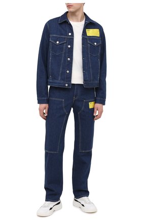 Мужские джинсы HELMUT LANG темно-синего цвета по цене 33850 руб., арт. K04DM201 | Фото 2 Мужские джинсы HELMUT LANG темно-синего цвета, арт. K04DM201 | Фото 2
