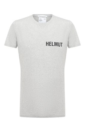 Мужская хлопковая футболка HELMUT LANG серого цвета по цене 19950 руб., арт. K04DM516 | Фото 1 Мужская хлопковая футболка HELMUT LANG серого цвета, арт. K04DM516 | Фото 1