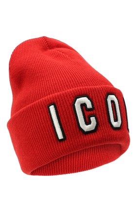 Мужская шерстяная шапка icon DSQUARED2 красного цвета по цене 14350 руб., арт. KNM0001 13620001 | Фото 1 Мужская шерстяная шапка icon DSQUARED2 красного цвета, арт. KNM0001 13620001 | Фото 1