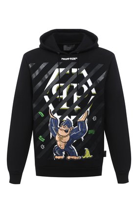 Мужской хлопковое худи PHILIPP PLEIN черного цвета по цене 93750 руб., арт. F20C MJB2039 PJO002N | Фото 1 Мужской хлопковое худи PHILIPP PLEIN черного цвета, арт. F20C MJB2039 PJO002N | Фото 1