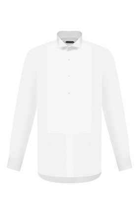 Мужская хлопковая сорочка TOM FORD белого цвета по цене 53400 руб., арт. QFT000/94C8CR | Фото 1 Мужская хлопковая сорочка TOM FORD белого цвета, арт. QFT000/94C8CR | Фото 1