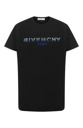 Мужская хлопковая футболка GIVENCHY черного цвета по цене 42800 руб., арт. BM70UY3002 | Фото 1 Мужская хлопковая футболка GIVENCHY черного цвета, арт. BM70UY3002 | Фото 1