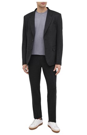 Мужской шерстяные брюки GIVENCHY серого цвета по цене 46700 руб., арт. BM50KQ30HT | Фото 2 Мужской шерстяные брюки GIVENCHY серого цвета, арт. BM50KQ30HT | Фото 2