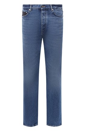 Мужские джинсы GIVENCHY синего цвета, арт. BM50LJ50G3 | Фото 1 (Длина (брюки, джинсы): Стандартные; Силуэт М (брюки): Прямые; Материал внешний: Хлопок, Деним; Стили: Кэжуэл; Кросс-КТ: Деним)