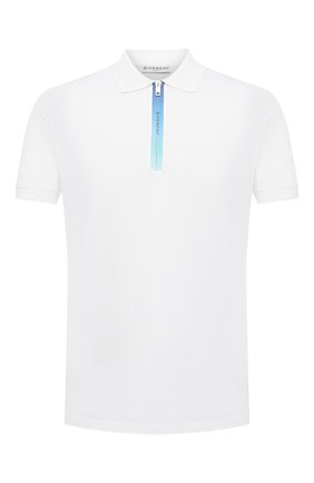 Мужское хлопковое поло GIVENCHY белого цвета по цене 29950 руб., арт. BM70Y03006 | Фото 1 Мужское хлопковое поло GIVENCHY белого цвета, арт. BM70Y03006 | Фото 1