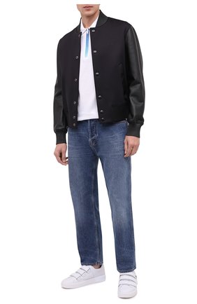 Мужское хлопковое поло GIVENCHY белого цвета по цене 29950 руб., арт. BM70Y03006 | Фото 2 Мужское хлопковое поло GIVENCHY белого цвета, арт. BM70Y03006 | Фото 2