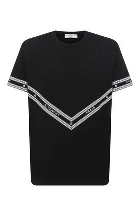 Мужская хлопковая футболка GIVENCHY черного цвета по цене 39950 руб., арт. BM70YS3002 | Фото 1 Мужская хлопковая футболка GIVENCHY черного цвета, арт. BM70YS3002 | Фото 1