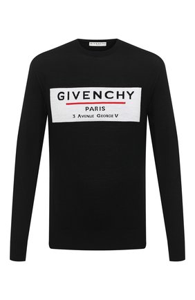 Мужской шерстяной джемпер GIVENCHY черного цвета по цене 69950 руб., арт. BM90BT406B | Фото 1 Мужской шерстяной джемпер GIVENCHY черного цвета, арт. BM90BT406B | Фото 1