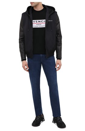 Мужской шерстяной джемпер GIVENCHY черного цвета по цене 69950 руб., арт. BM90BT406B | Фото 2 Мужской шерстяной джемпер GIVENCHY черного цвета, арт. BM90BT406B | Фото 2