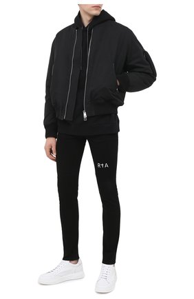 Мужской хлопковое худи RTA черного цвета по цене 27300 руб., арт. MF0213-95BLK1 | Фото 2 Мужской хлопковое худи RTA черного цвета, арт. MF0213-95BLK1 | Фото 2