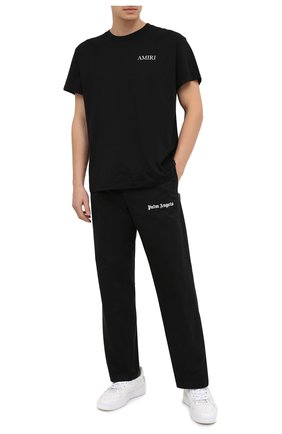 Мужская хлопковая футболка AMIRI черного цвета по цене 33550 руб., арт. F0M03232CJ | Фото 2 Мужская хлопковая футболка AMIRI черного цвета, арт. F0M03232CJ | Фото 2