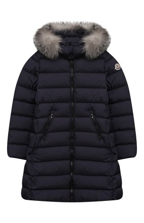 Детское пуховое пальто MONCLER темно-синего цвета по цене 76500 руб., арт. F2-954-1C520-12-68352/12-14A | Фото 1 Детское пуховое пальто MONCLER темно-синего цвета, арт. F2-954-1C520-12-68352/12-14A | Фото 1