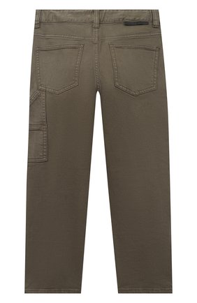 Детские джинсы STELLA MCCARTNEY хаки цвета по цене 6730 руб., арт. 601443/SPK21 | Фото 2 Детские джинсы STELLA MCCARTNEY хаки цвета, арт. 601443/SPK21 | Фото 2